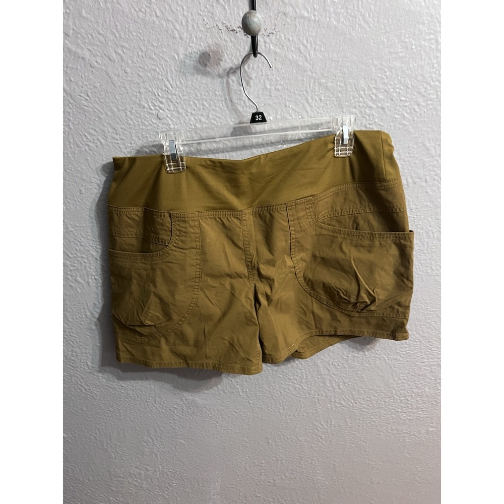 Prana Women's Kanab Shorts Olive Color Size XL Hiking